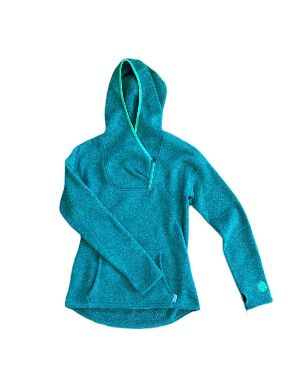 Stop Green Hooded Fleece Pullover for Women
